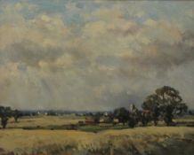 OWEN WATERS (1916-2004) British (AR), Norfolk Country Scene, oil on board, signed, framed.