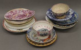 A quantity of 18th/19th century English porcelain.