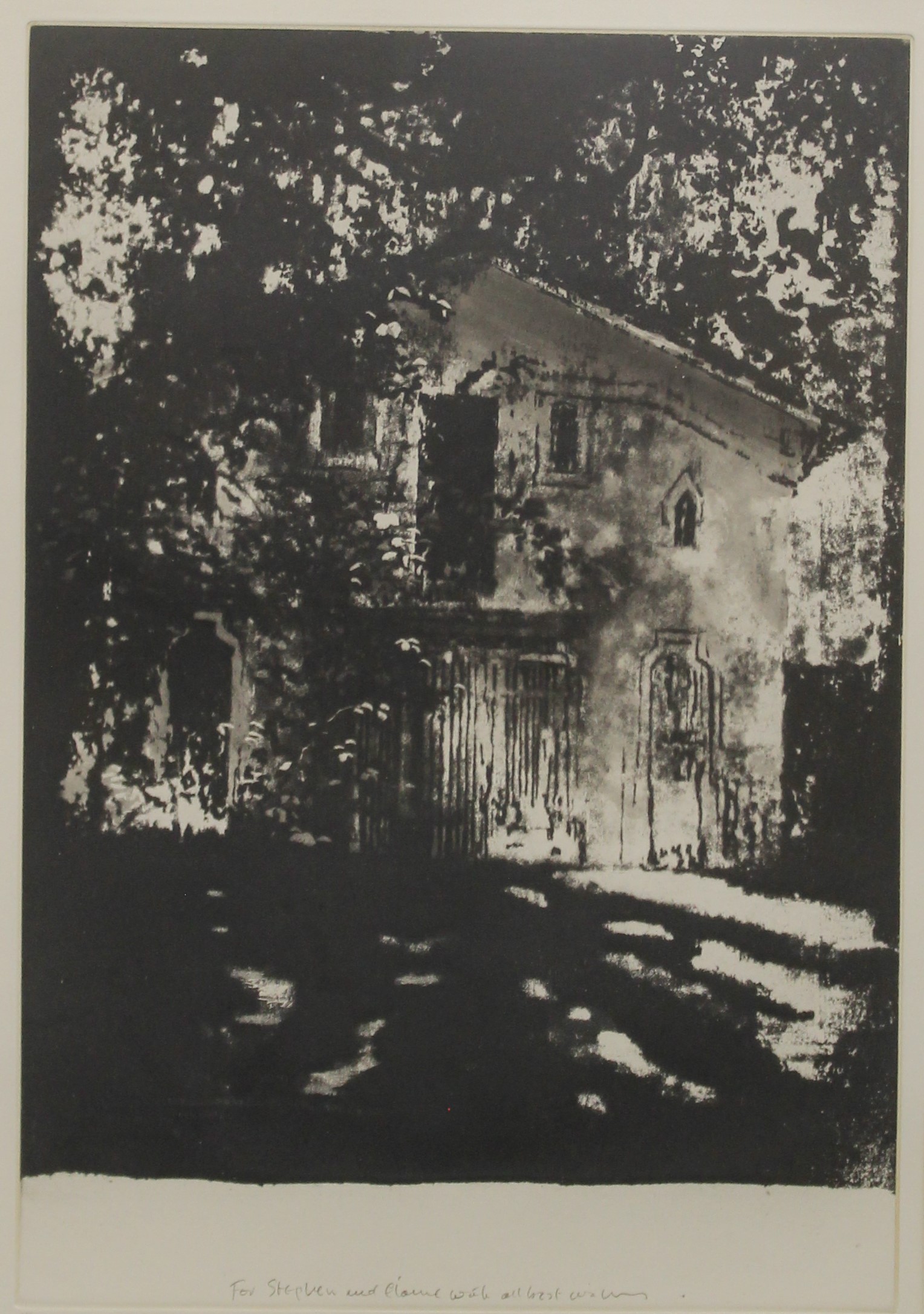 NORMAN ACKROYD (born 1938) British, The Dove Cote at Chateau Palmer, limited edition print, signed,
