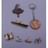 A small quantity of jewellery, including three pairs of earrings,