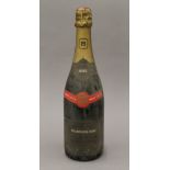 A bottle of Perrier-Jouet Champagne Rose 1976.