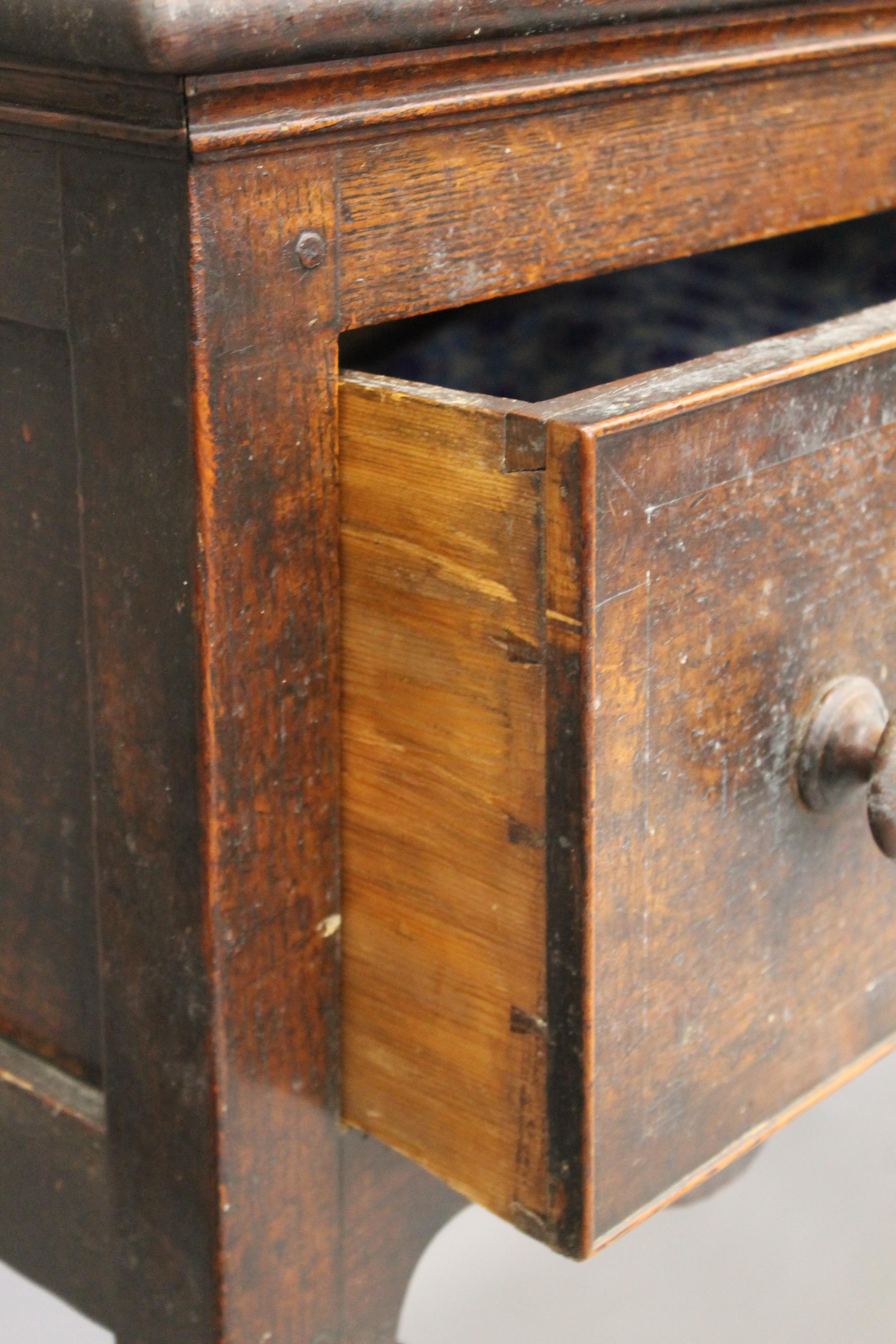 An 18th century oak dresser. 175 cm wide. - Image 11 of 12