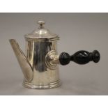 A Christoffle chocolate pot. 11 cm high.