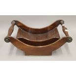 A 19th century mahogany cheese coaster. 43 cm wide.