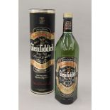 A bottle of Glenfiddich Special Reserve Single Malt Scotch Whisky, boxed.