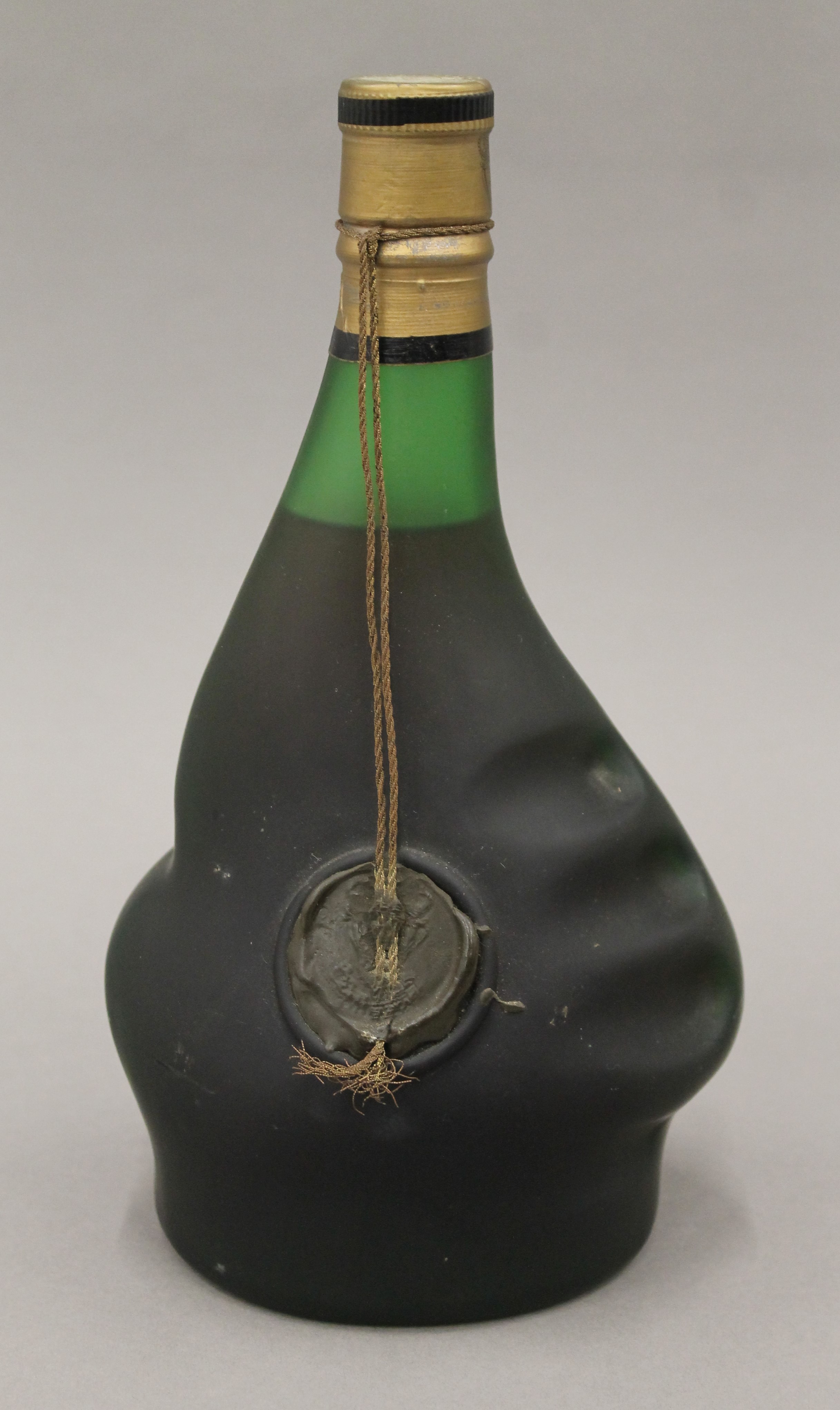 A bottle of Aguardente Antiquissima Reserva Velha.
