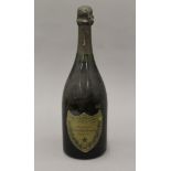 A bottle of Dom Perignon Brut Champagne 1970.