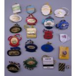 Sixteen Annual Member horse racing badges for Newmarket (1999-2014 inclusive) and two Guest race