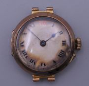 A 9 ct gold cased wristwatch