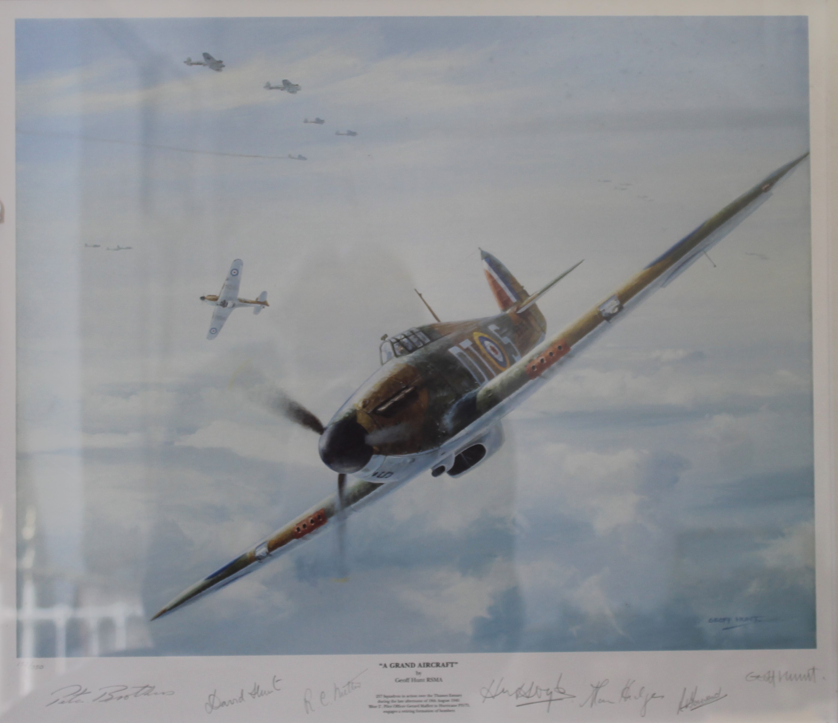 GEOFF HUNT, A Grand Aircraft, limited edition print, numbered 152/950,