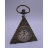 A Masonic watch. 6 cm high.