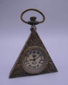 A Masonic watch. 6 cm high.