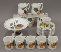 A quantity of Portmeirion and Royal Horticultural Society porcelain.