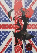 DEATH NYC, 'Mao Union Jack', framed and glazed. 41 x 51 cm overall.