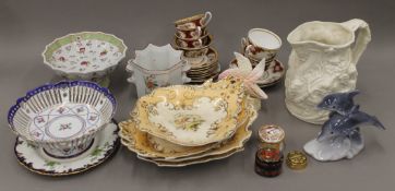 A quantity of miscellaneous decorative ceramics, etc.