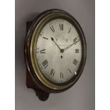 A 19th century mahogany fusee dial clock, the dial inscribed ''For Thomas Satcher of London''.
