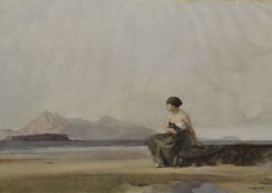 WILLIAM RUSSELL FLINT, a pair of prints, each framed and glazed. Each 25 x 17.5 cm.