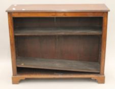 A Victorian mahogany bookcase. 116 cm wide.