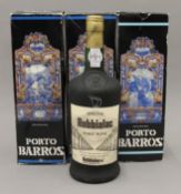 Three boxed bottles of Porto Barros Special Robbialac Port Wine.