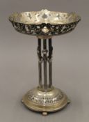 An 800 silver centrepiece. 21 cm high. 353.2 grammes.