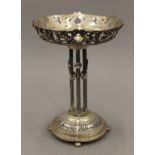 An 800 silver centrepiece. 21 cm high. 353.2 grammes.