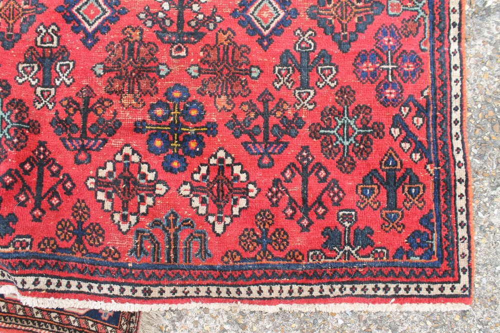 Three Persian wool rugs. The largest 131 x 205 cm. - Image 6 of 7