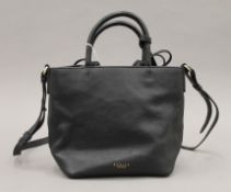 A Radley black leather handbag