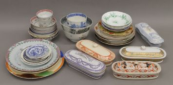 A quantity of 18th/19th century English porcelain.