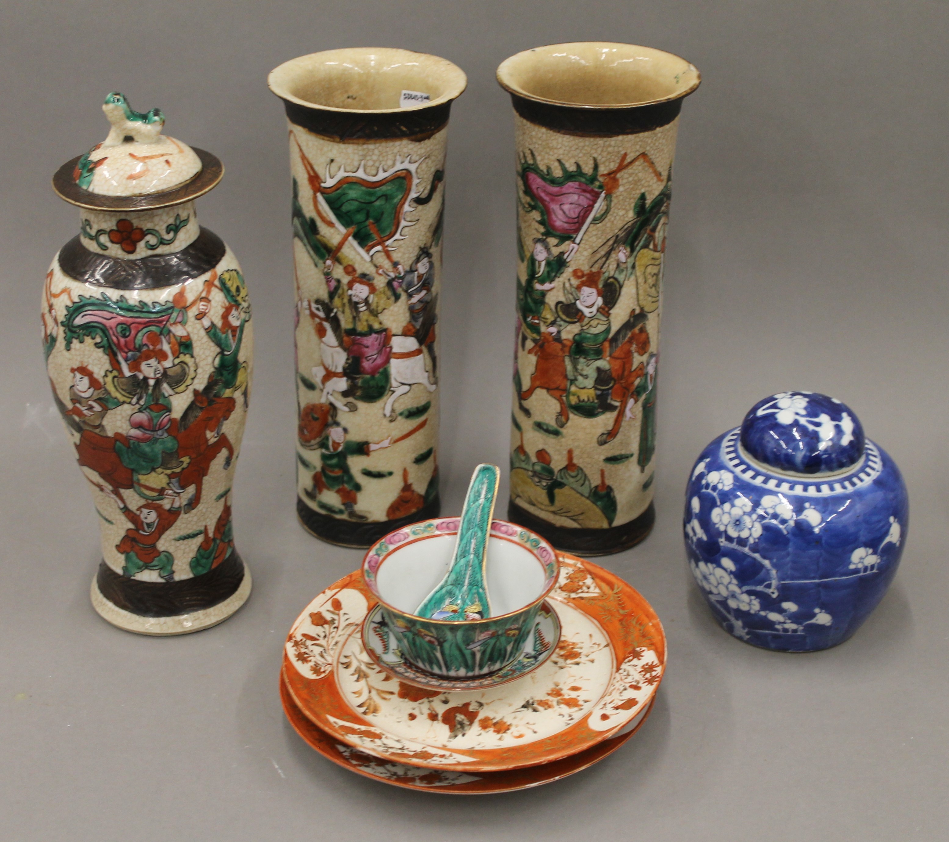 A quantity of Oriental porcelain.