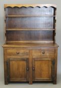 An early 20th century oak dresser. 121 cm wide.