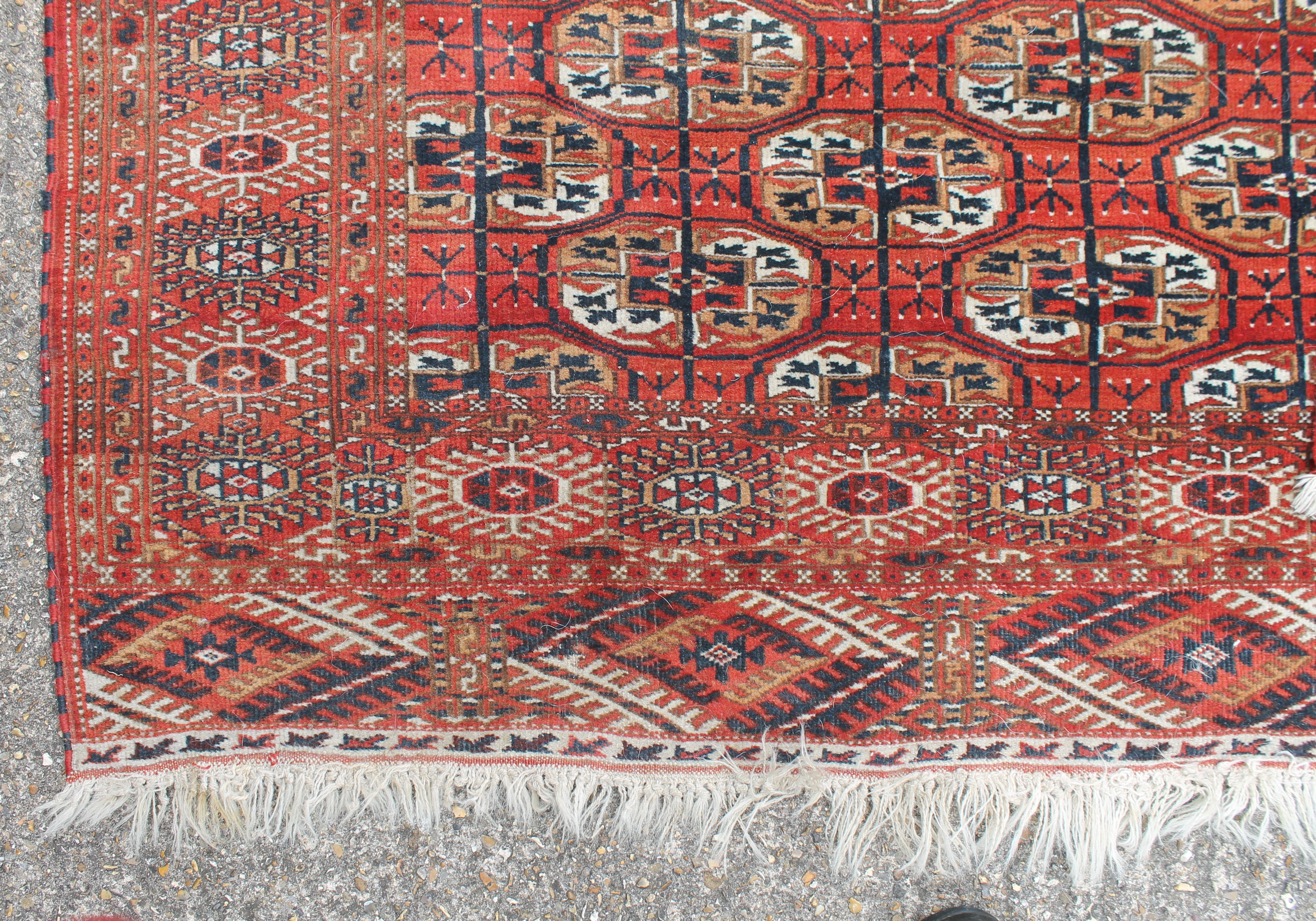 Three Persian wool rugs. The largest 131 x 205 cm. - Image 2 of 7