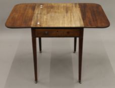 A 19th century mahogany Pembroke table. 67.5 cm deep.