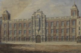 EMILY S DRUMMOND, watercolour, signed and dated 1875, inscribed Northumberland House, London,