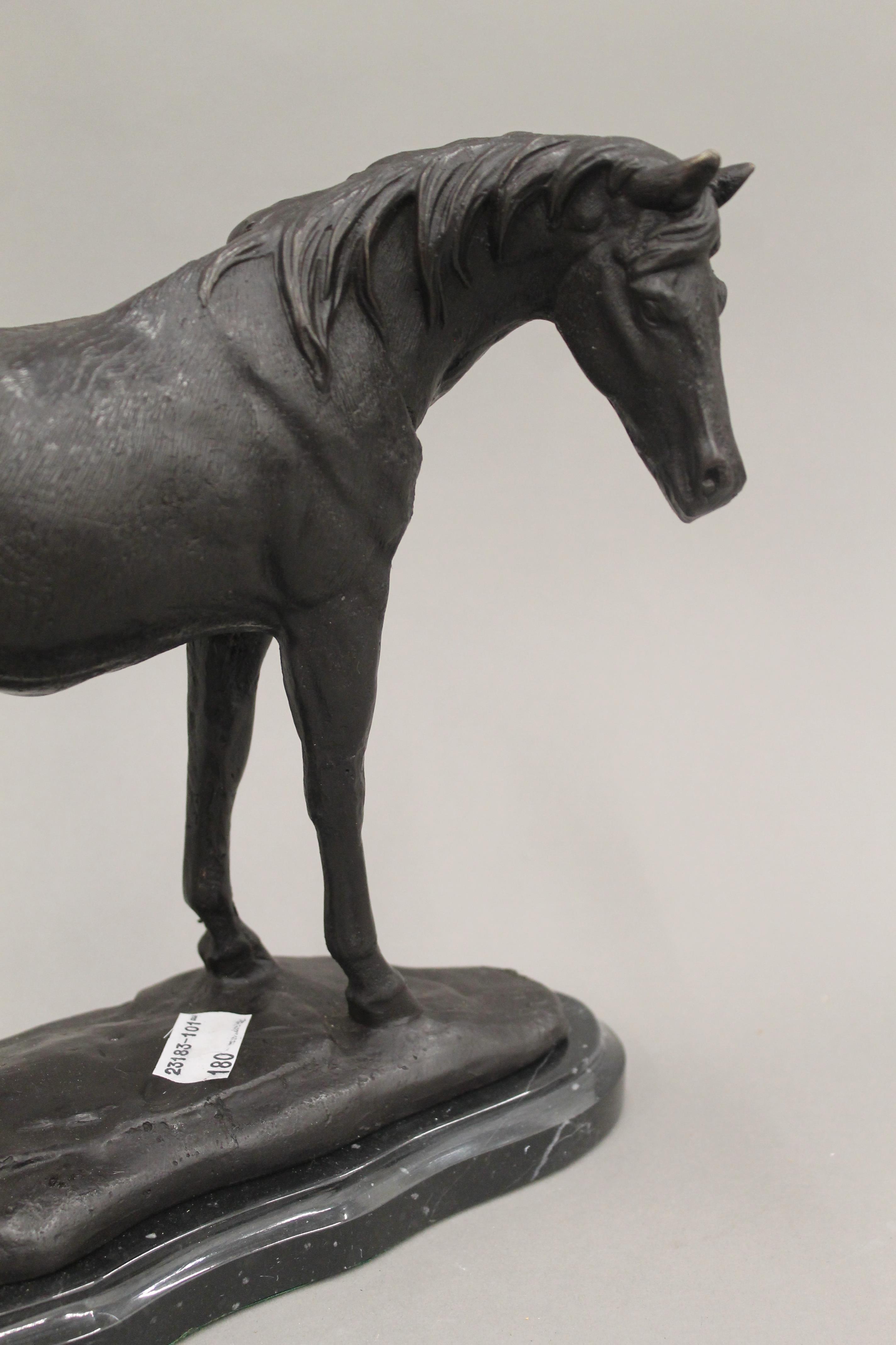 A bronze model of a horse. 22 cm high. - Image 3 of 3