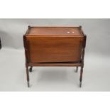 An early 20th century mahogany tea trolley. 75.5 cm long.