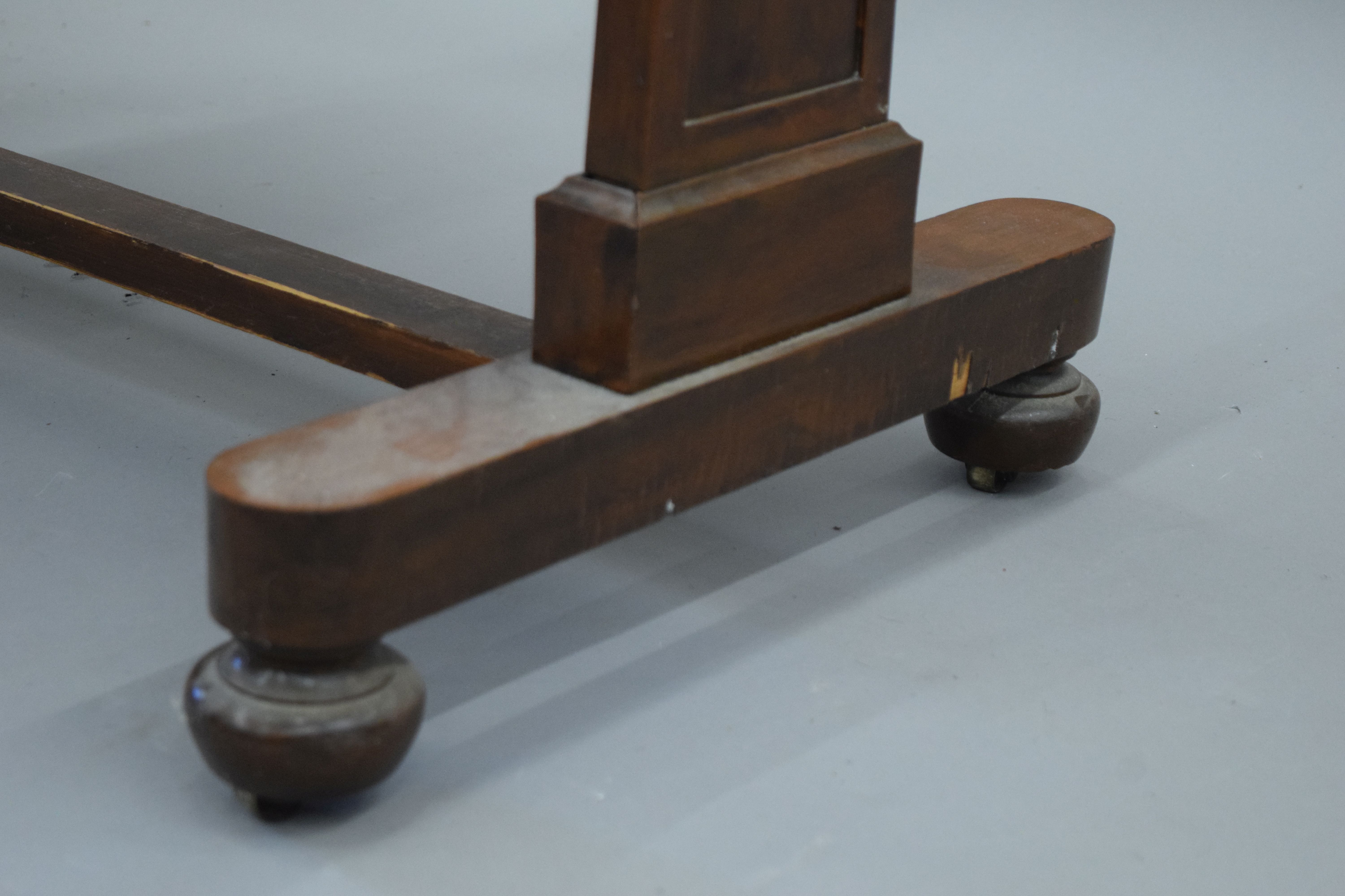 A 19th century rosewood centre table. 99 cm long. - Image 6 of 6