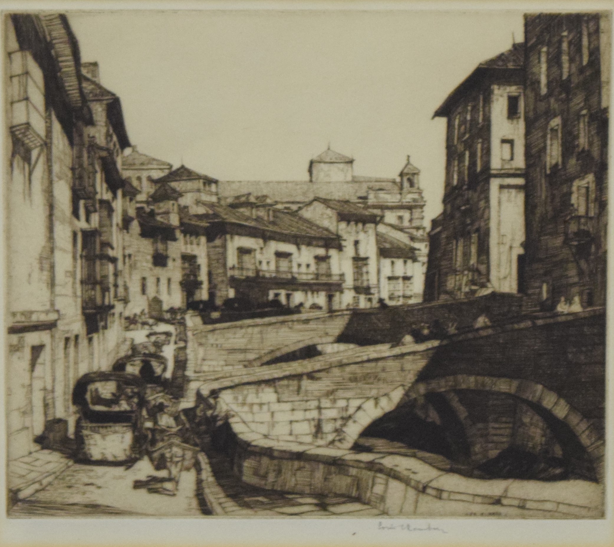 LOUIS CONRAD ROSENBERG (1890-1983) American, six various Continental Town Scenes, etchings, signed, - Image 10 of 13