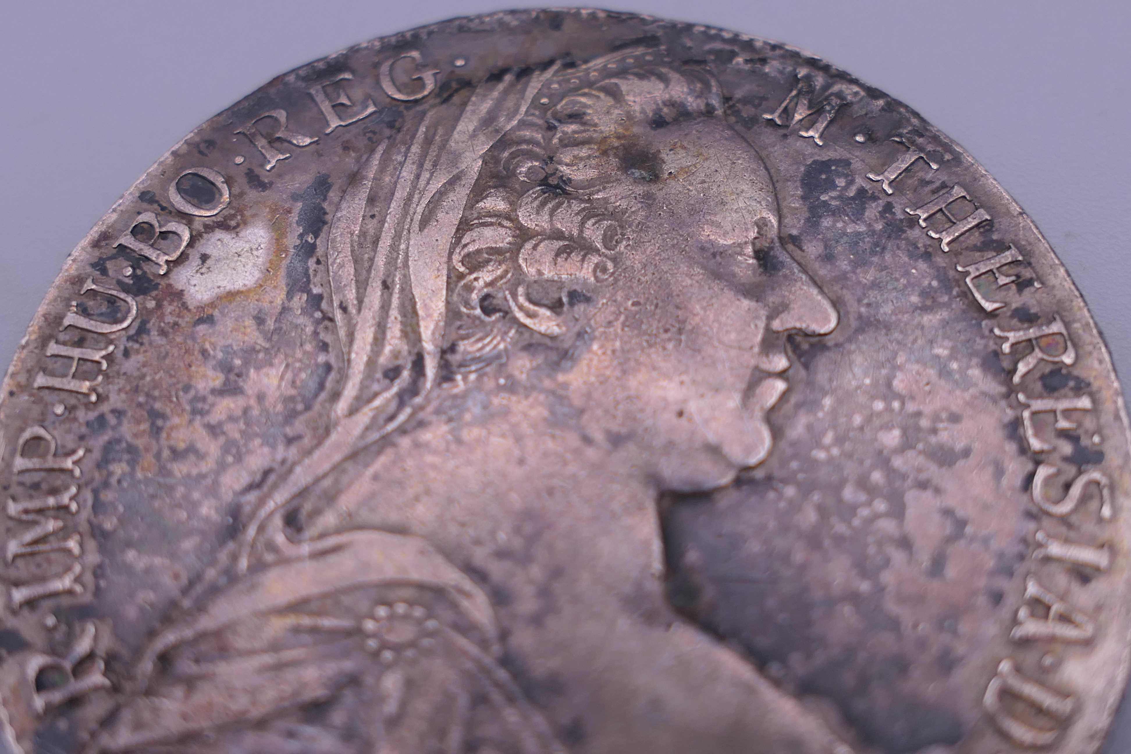 A silver Theresia coin. - Image 3 of 3