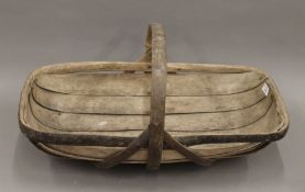 A vintage trug. 62 cm long.