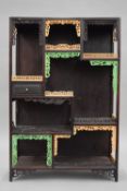 An Oriental hardwood stand/cabinet. 60 cm high.