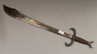 An Islamic style sword. 76 cm long.