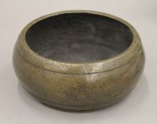 A Chinese bronze censer. 14.5 cm diameter.