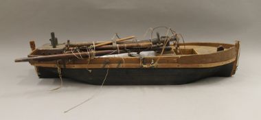 An early 20th century model of a Thames barge. 79 cm long.