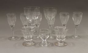 A quantity of glasses.