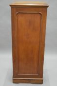 A Victorian mahogany collectors cabinet, inset with various insects. 52.5 cm wide.