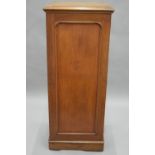 A Victorian mahogany collectors cabinet, inset with various insects. 52.5 cm wide.