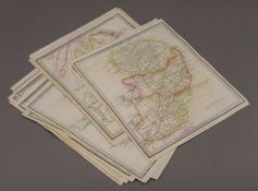 A collection of 16 coaching maps, dating 1833.