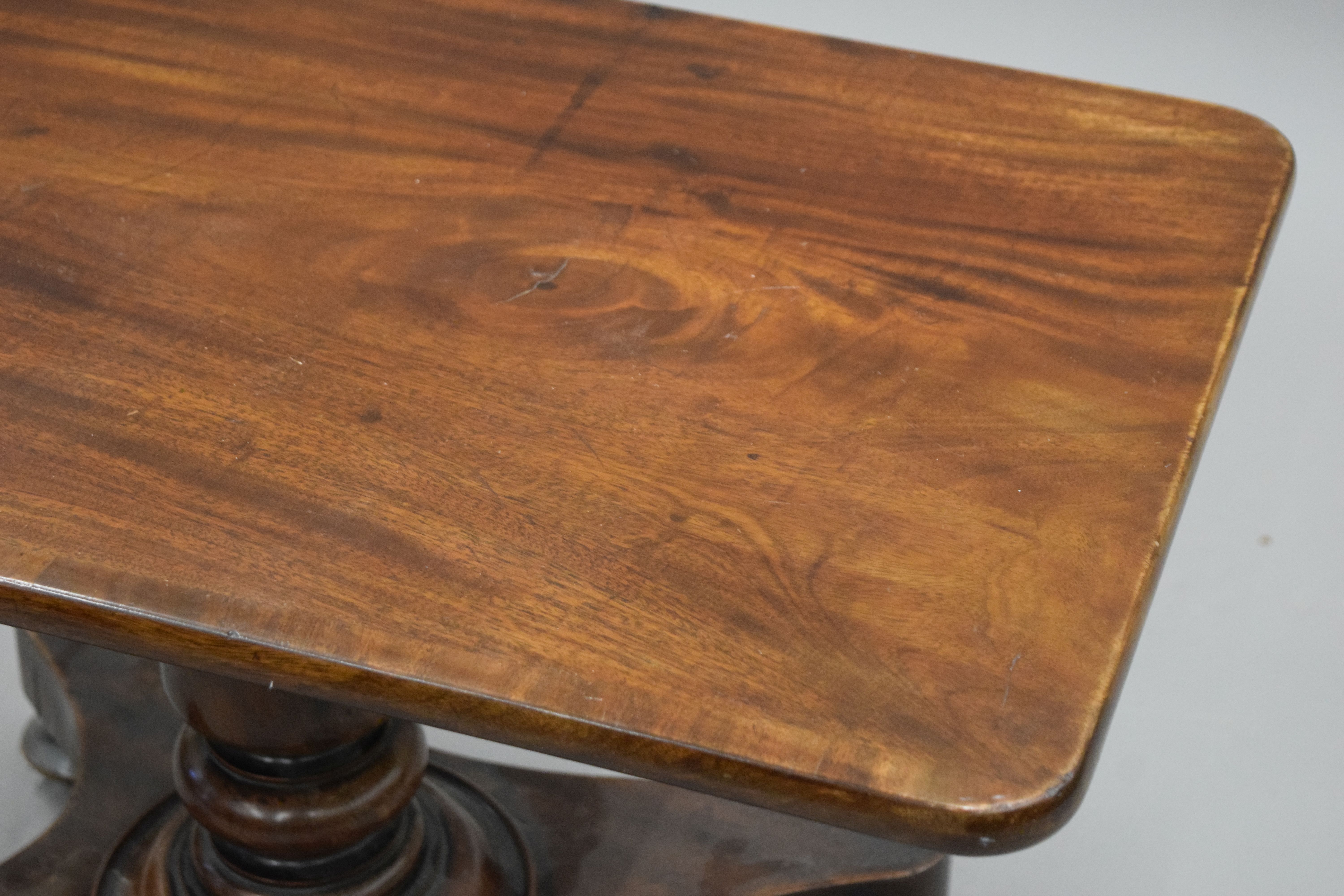 An Edwardian mahogany two drawer side table and a mahogany side table. The former 75.5 cm wide. - Image 11 of 11