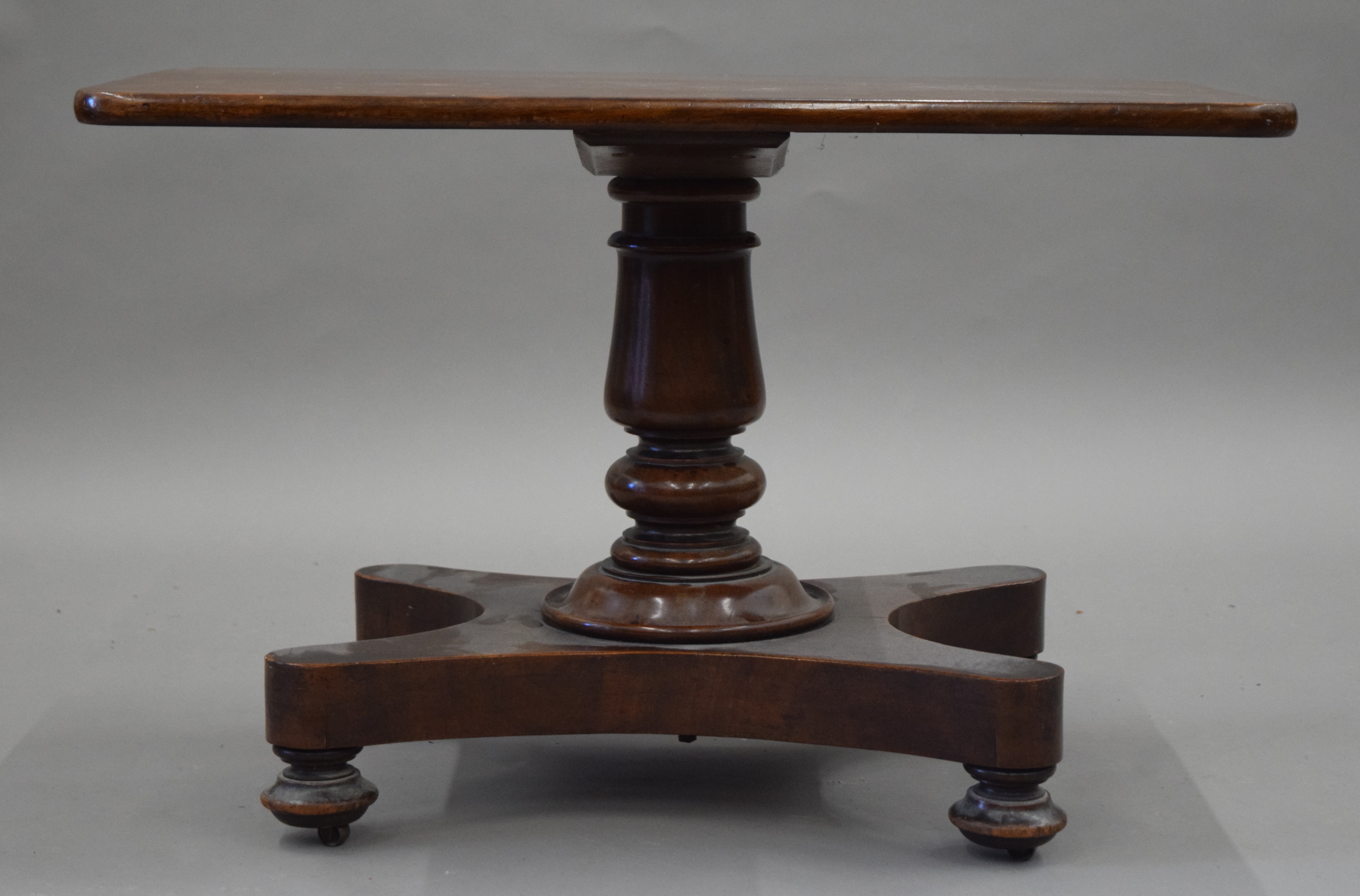 An Edwardian mahogany two drawer side table and a mahogany side table. The former 75.5 cm wide. - Image 9 of 11