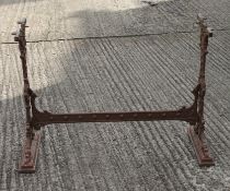 A Victorian ornate cast iron table base.